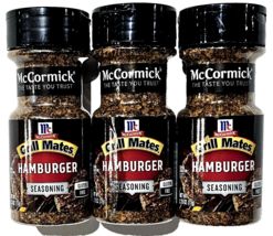 3 Pack McCormick Grill Mates Hamburger Seasoning 2.7oz Gluten Free bb 12-6-24 - £16.50 GBP