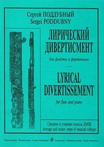 Lyrical Divertismento for flute and piano [Paperback] Poddubny Sergei - £9.34 GBP