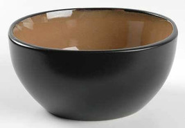 Soho Lounge Taupe by Gibson Designs, Taupe, Black Edge Collectible Soup/Cereal B - £11.00 GBP