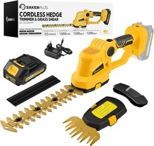Cordless Hedge Trimmer &amp; Grass Shears,22V Electric Shrub Trimmer Handhel... - $51.97