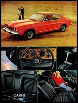 1973 HOT ROD Magazine Car Print Ad - Ford &quot;Capri&quot; 2 Door Bucket Seats A5 - $9.32 CAD
