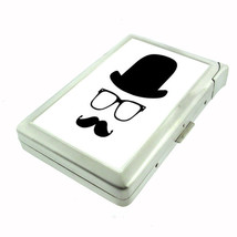 Cool Mustache D5 Cigarette Case with Built in Lighter Metal Wallet - £15.83 GBP
