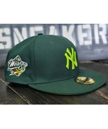 New Era 5950 NY Yankees 1999 World Series Dark Green Fitted Hat Men 7 7/8 - $37.87