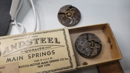 Vintage 1900&#39;s Langendorf Stratford pocket Watch Movement Plate LOT 6 Jewel - $28.49