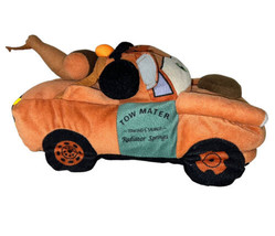 Disney™ Pixar™ Cars 2™ Tow Mater Plush Truck Pillow 15” w/ Ear Muffs Movie Toy - £9.16 GBP