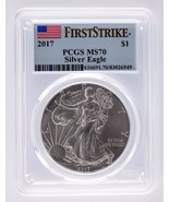 2017 Silver 1oz American Eagle $1 First Strike PCGS Graded MS 70 - £81.79 GBP
