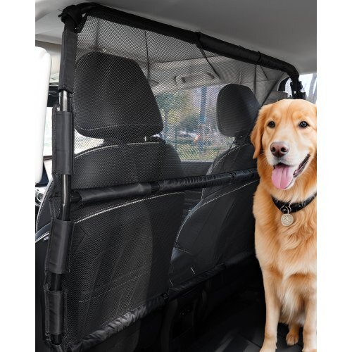  Dog Car Barrier, 56&quot; Wide Car Divider for Front Seats Installation, Veh... - $65.58