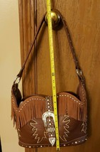 Montana West Studded Bling Buckle Concealed Carry Western Shoulder Bag Purse - £33.53 GBP