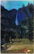 California Postcard Yosemite Falls &amp; Merced River - £2.32 GBP