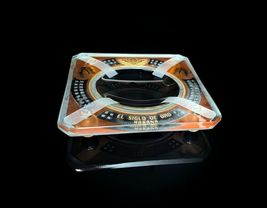 Perolo by Giz Studios Thick Glass Cigar Ashtray Measures 8" square image 4