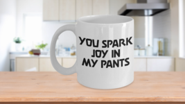 Party In My Pants Mug White Coffee Cup Funny Gift for Lover Spark Joy Sexy Gift - £14.46 GBP+