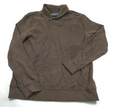 Tommy Hilfiger Sz XL Men’s Shawl Collar Single Button Sweater Brown EUC - $26.73