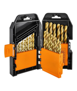 29-Piece Titanium Nitride High Speed Steel Drill Bit Set - $33.15
