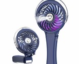 Portable Handheld Misting Fan, Rechargeable Personal Mister Fan With 7 C... - £34.61 GBP