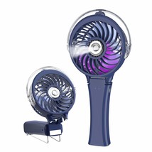 Portable Handheld Misting Fan, Rechargeable Personal Mister Fan With 7 C... - £33.40 GBP