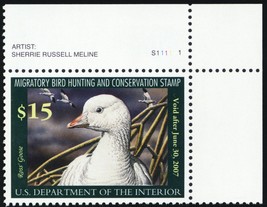 RW73, Mint NH XF/Superb $15 Duck Stamp - PSE Graded 95 Certificate * Stuart Katz - £51.83 GBP