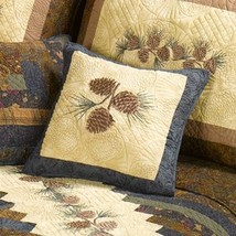 Rustic Pinecone Trio Quilted Accent Pillow - $139.11 CAD