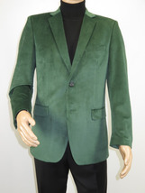 Mens BASSIRI Velvet Sports Coat Grammy Award, LEONARDI J1042 Hunter Green image 4