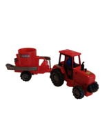 Red Tractor F 78 Friction Motion #259 w/Driver And FL 55 Red Trailer #420 - $226.32 MXN
