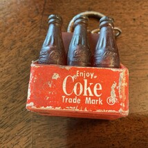 Vintage Coke Coca Cola 6 Pack Key Chain - £7.45 GBP