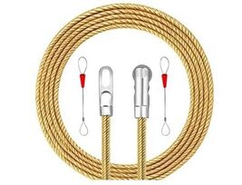 Fnvarak Fish Tape 16.4ft Wire Puller Running Electrical 16.4ft, Gold 5m - $34.53