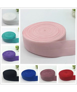 Elastic Band Multicolor Fold Over Spandex Elastic Ribbon Lace 5yards/Lot... - $13.41 CAD+