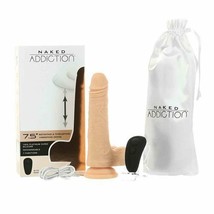 Naked Addiction 7.5 The Freak Vibrating Rotating &amp; Thrusting Realistic Dong - £62.66 GBP