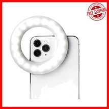 Influencer-Approved Rechargeable Ring Light - 3 Light Modes &amp; Clip-On De... - $52.37