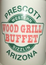 Prescott, Arizona &quot;Wood Grill Buffet&quot; restaurant ceramic coffee mug - £11.78 GBP