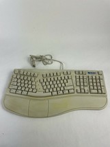 Vintage Micro Innovations Turbo Stream KB-1001 Re+ Ergonomic Keyboard PS/2 Pc - £29.90 GBP