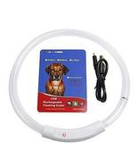 USB Rechargeable LED Dog Collar Multi-Color Lighting Collar Cuttable Length - $14.50