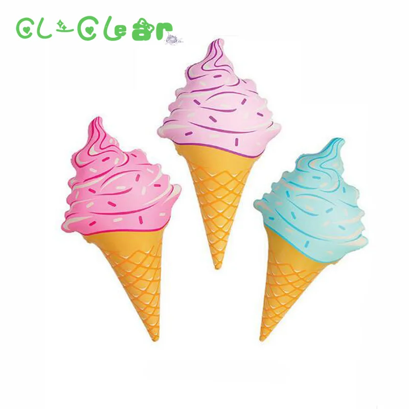 New 1pcs 90cm long Ice cream shape balloons Inflatable swimming toys party f - £10.70 GBP