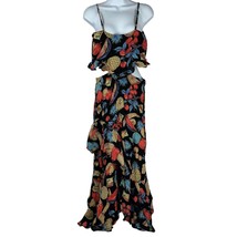 Flynn Skye Women&#39;s Fruit Print Maxi Dress Size L - £54.77 GBP