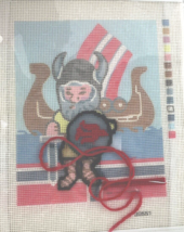 Candamar  Needlepoint Kit Viking With Ship 8&quot; x 10&quot; Started Kit 30551 - €19,88 EUR