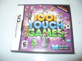 1001 Touch Games (Nintendo DS 2004) Manual &amp; Case Only (No Game) - $3.81