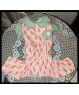 NWT Pet Dog Pink Bunny Ruffle Warm Jumpsuit M/L - $12.95