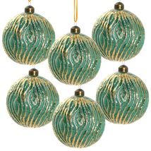 Glass Christmas Ball Ornaments (Set of 6) for Tree &amp; Holiday Decor - $48.99