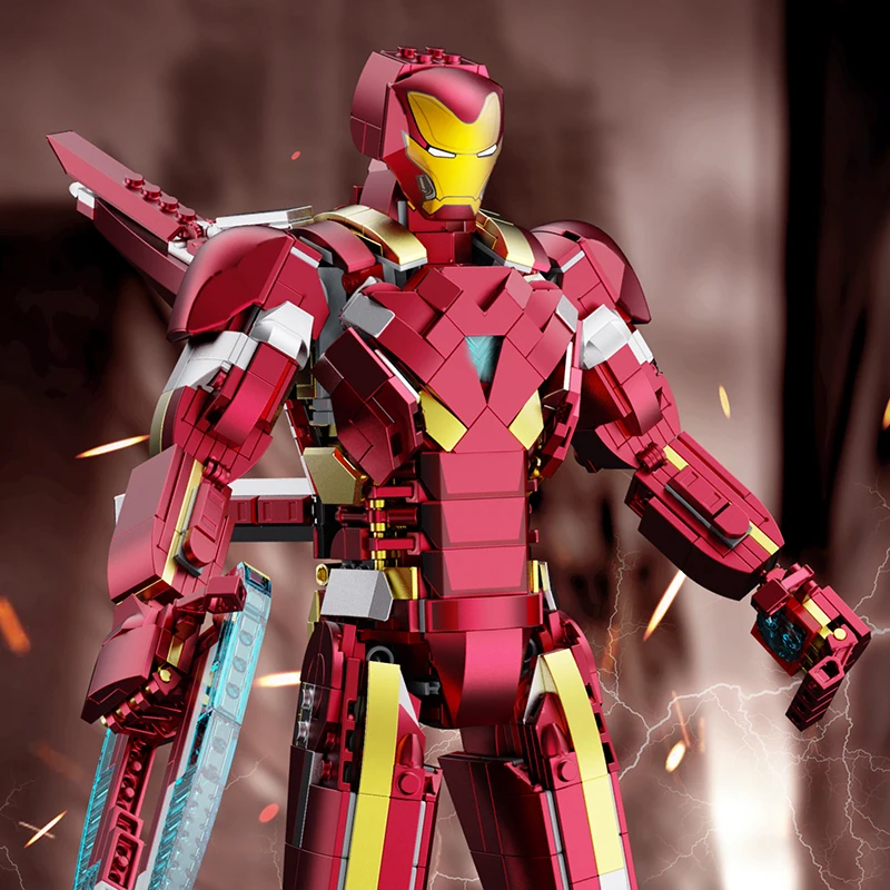 Marvel Blocks Hulkbuster Iron Man Building Model War Machine Bricks DIY ... - £19.92 GBP+