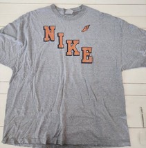 3 Xl Gray Nike Shirt With Orange Writing Men Shirt - $16.99