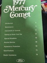 1977 Mercury Comet Dueños Manual Original - $8.73