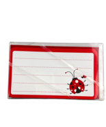 Cross-My-Heart Ladybug Heart Cards 7 x 4 in. 10 Cards  and Envelopes - £11.53 GBP