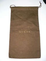 GUCCI 8.5 X 15 dust bag shoes sleeper storage travel duster dustbag logo brown - £23.25 GBP