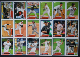 2012 Topps Series 1 &amp; 2 Miami Marlins Team Set of 18 Baseball Cards - £1.57 GBP