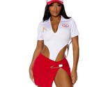 Fast Food Employee Costume Bodysuit Skirt Trucker Hat In N Out Burger 55... - $32.99