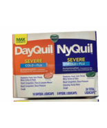 Vicks DayQuil &amp; Nyquil Acetaminophen Severe Cold Flu Medicine 54Ct Exp 0... - $30.41 CAD