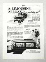 1928 Print Ad Gar Wood Bay Gar Boat with Limousine Top Made in Detroit,MI - £15.89 GBP