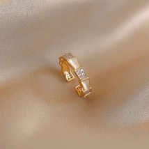 2021 new luxury opal color opening ring jewelry on women&#39;s fingers sexy wedding  - £7.56 GBP