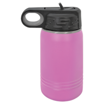 Lavender 12oz Double Wall Insulated Stainless Steel Sport Bottle  Flip Top Straw - £13.78 GBP