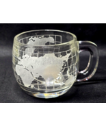 Vintage Nestle Nescafe World Globe Coffee Mug Cup With Frosted World Map... - $12.19 CAD