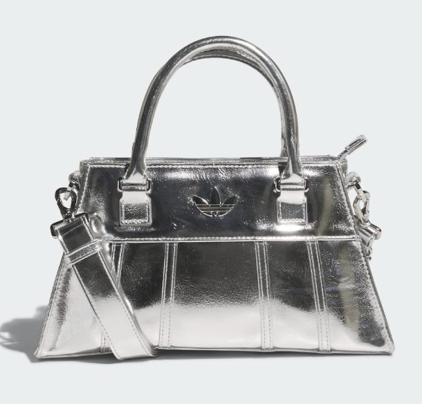 adidas Originals Airliner Handle Bag Women&#39;s Sports Casual Bag Silver NW... - $77.31